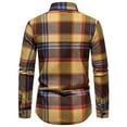 thumbnail image 5 of 1/4 Zip Pullover Mens Golf Fleece Clearance Hoodies for Men Casual Plaid Turn-down Collar Button Long Sleeve Shirt, 5 of 9