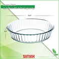 thumbnail image 3 of Simax Glassware 8593419415562 Simax Fluted Baking Dish 2,1, one size, clear, 3 of 6