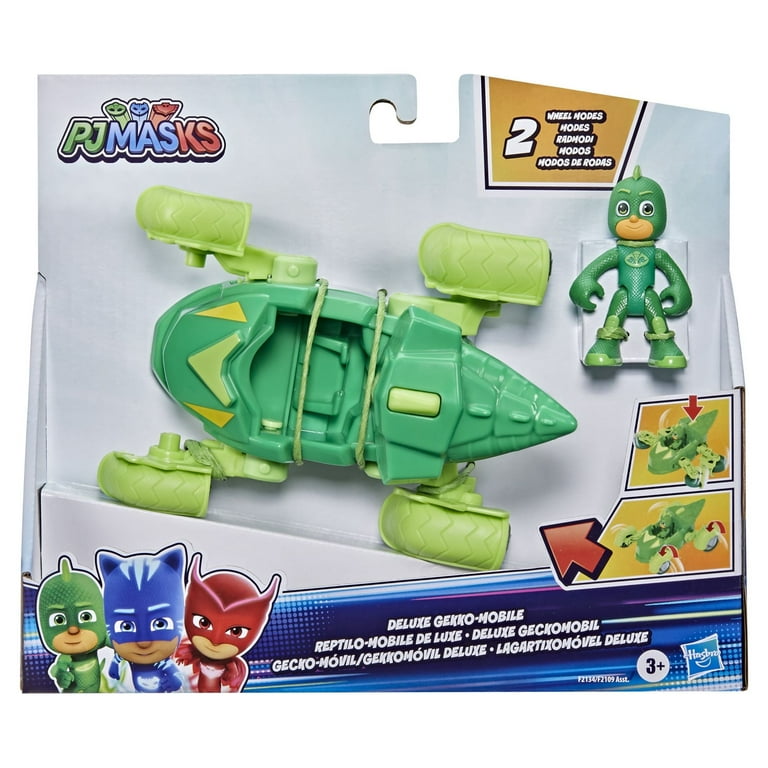【楽天最安値に挑戦】 PJ Masks and Car Toy Preschool Vehicle, Playset Deluxe Gekko トラック