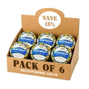 Rawleigh Medicated Ointment for Cold, Flu, & Nasal Irritation, 6 Big Tins of 4.5 oz