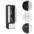 thumbnail image 4 of TUHOME Lisboa Armoire- Ash / White Engineered Wood - For Bedroom, 4 of 7