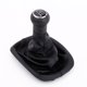 thumbnail image 3 of Pomo del cambio Nuevo 5 velocidad engranaje cambio pomo Gaitor arranque negro cuero de la PU para VW Meterk Pomo del cambio, 3 of 7
