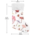 thumbnail image 2 of Coolnut Mushroom Christmas Stocking Personalized Large Candy Stocking, Xmas Stockings Decoration Hanging Gift for Family Holiday Party Ornaments Decor Fireplace, 2 of 7