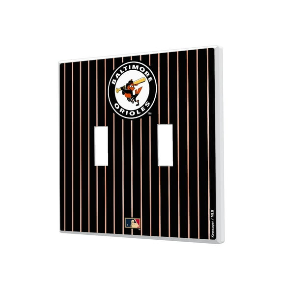 Baltimore Orioles 1966-1969 Cooperstown Pinstripe Double Toggle Light Switch Plate