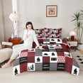 thumbnail image 4 of Homewish Adventure Theme 2pcs Bedding Comforter Set for Teens Boys Girls,Black Red Twin Comforter Sets,Happy Camping Breathable Bedding Set,Ultra Soft Home Decor,Reversible, 4 of 8