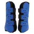 thumbnail image 3 of Horse Tendon Boots, Impact Resistance Adjustable High Flexibility Horse Support Boots Easy To Wear  For Running For Jumping For Sports Blue Front Legs, 3 of 8