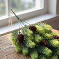 thumbnail image 7 of Clearence! Christmas Garland Artificial Pine Teardrop Swag Hanging Door Decoration Pine Cones Holiday Decor Wreath Alternative Mantle Staircase Railing Porch Entryway Ornament, 7 of 7