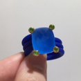 thumbnail image 2 of New coming Gemstone ring with leather rope Spanish bear Style Earrings Valentine‘s Gift Colorful Fine Jewelry, 2 of 7