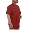 thumbnail image 3 of Men's Chef Coat Short Sleeve Chef Jacket, 3 of 5