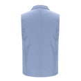 thumbnail image 4 of Blczomt Sleeveless Tops for Men Dress Vest Blue Formal Pocket Waistcoat Tank Tops, 4 of 7