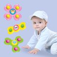 thumbnail image 4 of Whirly Spinner Toy Funny 3PCS Animal Baby Suction Cup Spinning Top Toy Bath Toy, 4 of 10