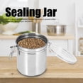 thumbnail image 4 of Sealing Jar, Practical Stainless-Steel Metal Tea Container, Sturdy Restaurant For Home Kitchen Storing Sugar 12.5x13, 4 of 8