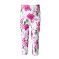 thumbnail image 4 of Summer Kids Girls Printed Capri Cropped Leggings Children Milk Silk Stretchy Shorts, 4 of 6