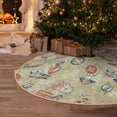 thumbnail image 5 of Haiem Marine Sailing Badges Pattern Christmas Tree Skirt Merry Christmas Party Christmas Tree Decoration,New Year Decorations-30", 5 of 6