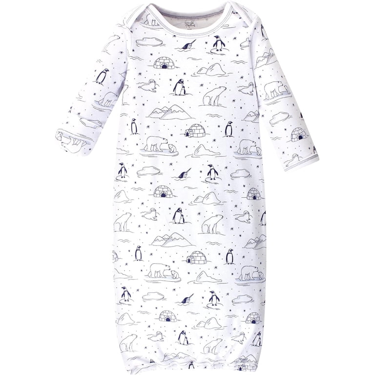 Touched by Nature Organic Cotton Gowns, 0-6 Months, Hedgehog, 3-Pack photo 3