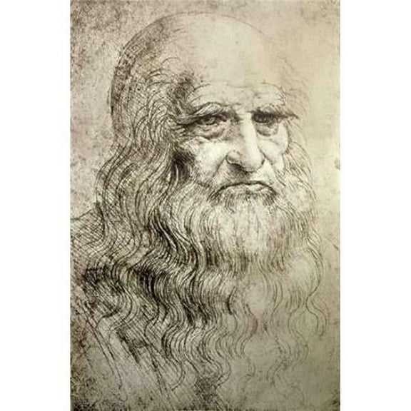 Self-Portrait c1515 Poster Print by Leonardo Da Vinci
