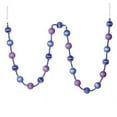 thumbnail image 1 of Vickerman M183586 6 ft. Lavender Stripe Ball Garland, 1 of 1