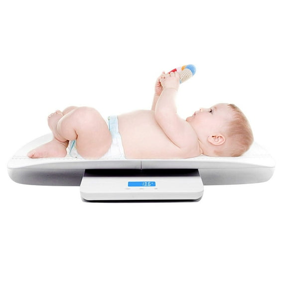 Digital Pet Scale, Baby Scale, with 3 Weighing Modes(kg/oz/lb), Max 220 lbs, Capacity with Precision up to ±0.02lbs, White, Suitable for Infant, Puppies, Mom