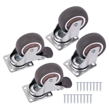 Handdo 2 Inch Heavy Duty Swivel Caster Wheels For Furniture Rubber Casters Set Of 4