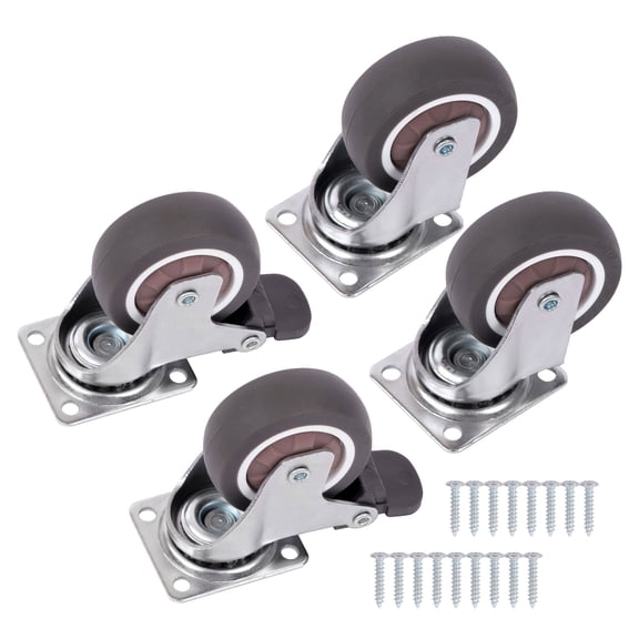 Handdo 2 Inch Heavy Duty Swivel Caster Wheels For Furniture Rubber Casters Set Of 4