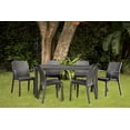 thumbnail image 1 of Comedor Exterior Rattan Plastico Acmé para Patio y Jardín 6 Sillas Merkatari, 1 of 6