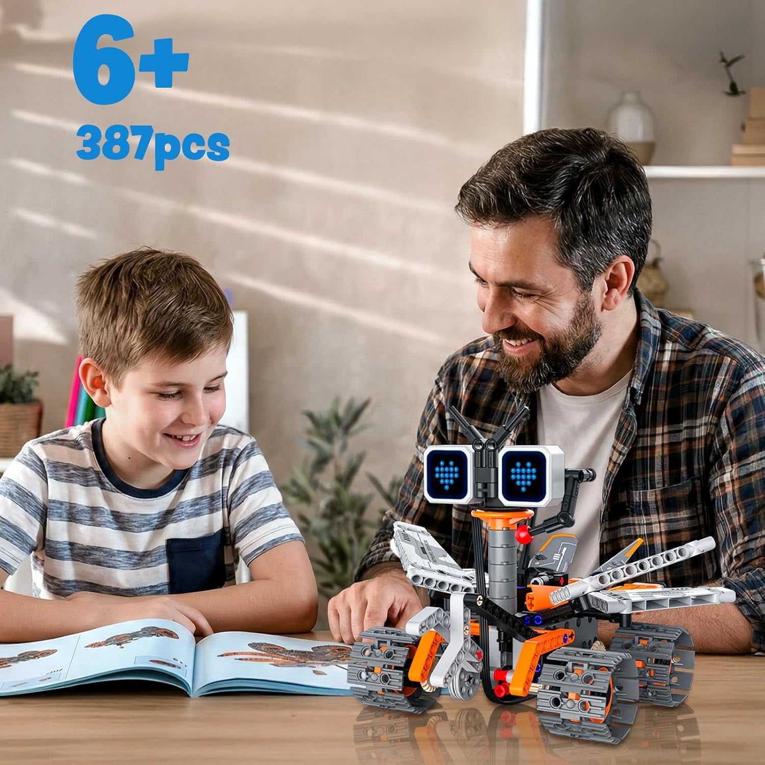 Easter Gift Top Pick | 5-in-1 Egg-Hunting Transformer Smart Programmable Robot With Leg0-technic  Building Toy