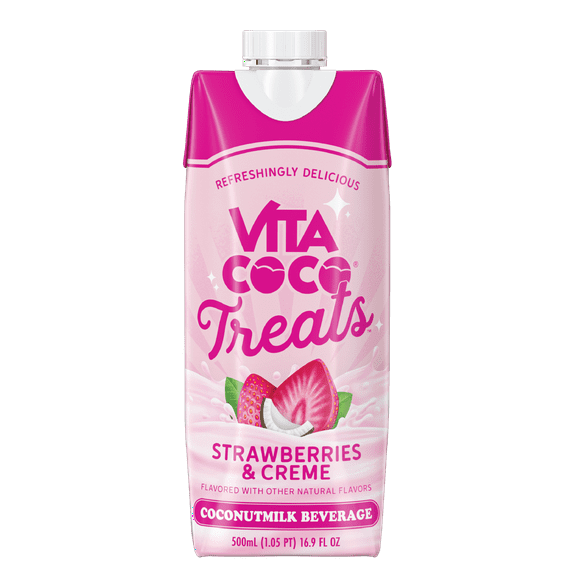 Vita Coco Treats Strawberries & Creme Coconut Milk Drink - 16.9 fl oz Boxes