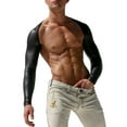 thumbnail image 4 of Mens Shrug Tight Arm Oversleeve Leather Mesh Splicing S, 4 of 9