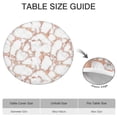 thumbnail image 6 of White Marble Rose Gold Line Pattern Round Fitted Tablecloth with Elastic Edge,Dining Table Cover Waterproof,Outdoor Round Tablecloth for Camping,Dining,Indoor and Outdoor, 6 of 7