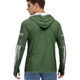 thumbnail image 5 of 250th Anniversary Usa Shirts Men's Hoodie Sun Protection Shirt Long Sleeve Quick Dry USA Flag Hooded Sweatshirt Sun Protection Fishing Shirts 4th of July 250 Year Patriotic Hiking Shirt Dark Green XL, 5 of 5