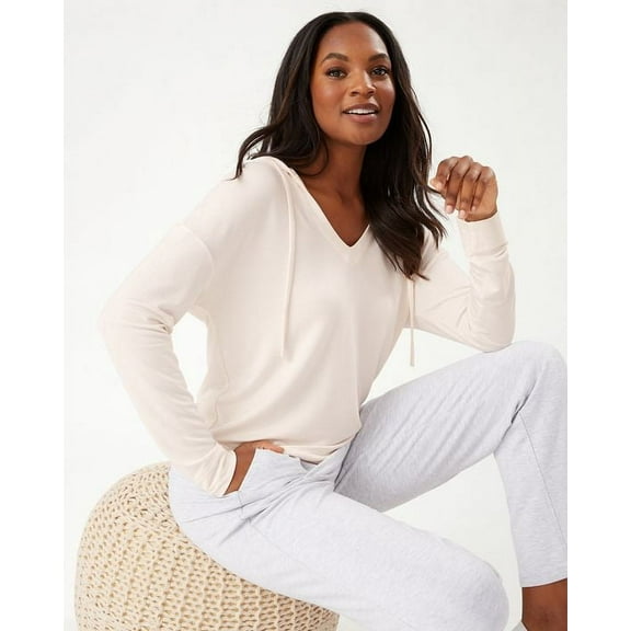 Tom Bahama Island Soft Sea Coast Pullover Hoodie, Blanca, Small