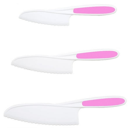 

Trayknick 3Pcs Dessert Cutter Anti-slip Comfortable Grip TPR Safety Sawtooth Pie Server Kitchen Accessories