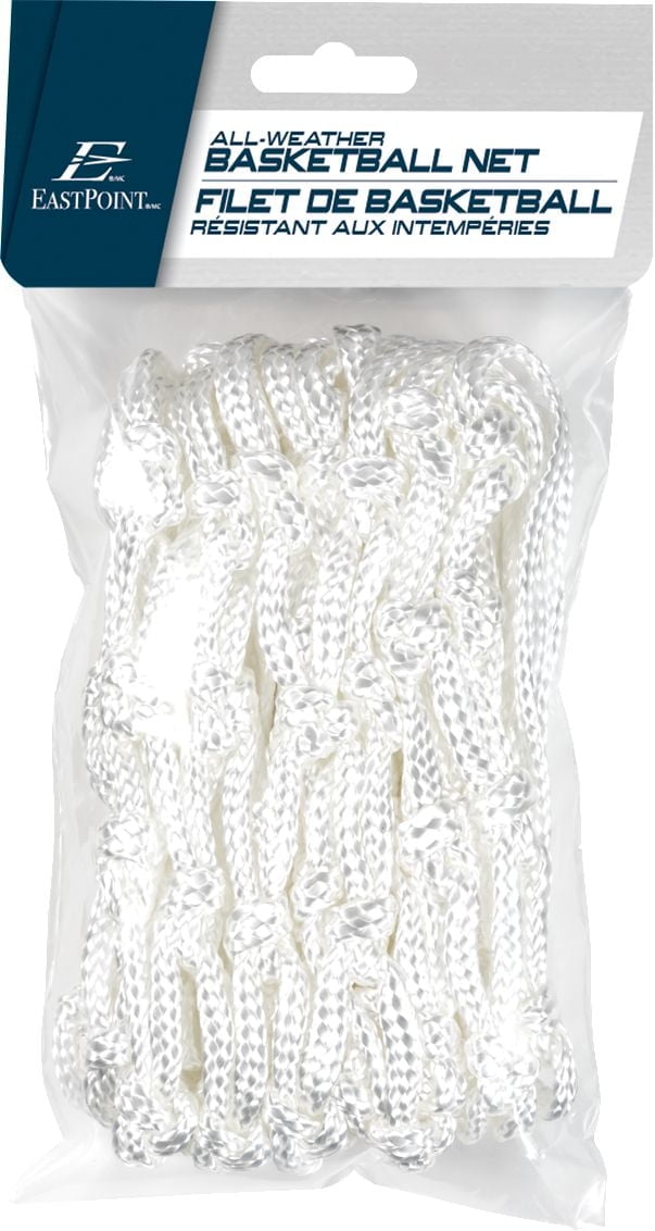 EastPoint Sports All-Weather Heavy-Duty Basketball Net - White Nylon, Heavy Duty Basketball Net