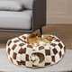 thumbnail image 2 of Cama túnel para gatos interior cueva forma donut cojín lavable juguetes tubo gatitos cachorros conejos color marrón, 2 of 7