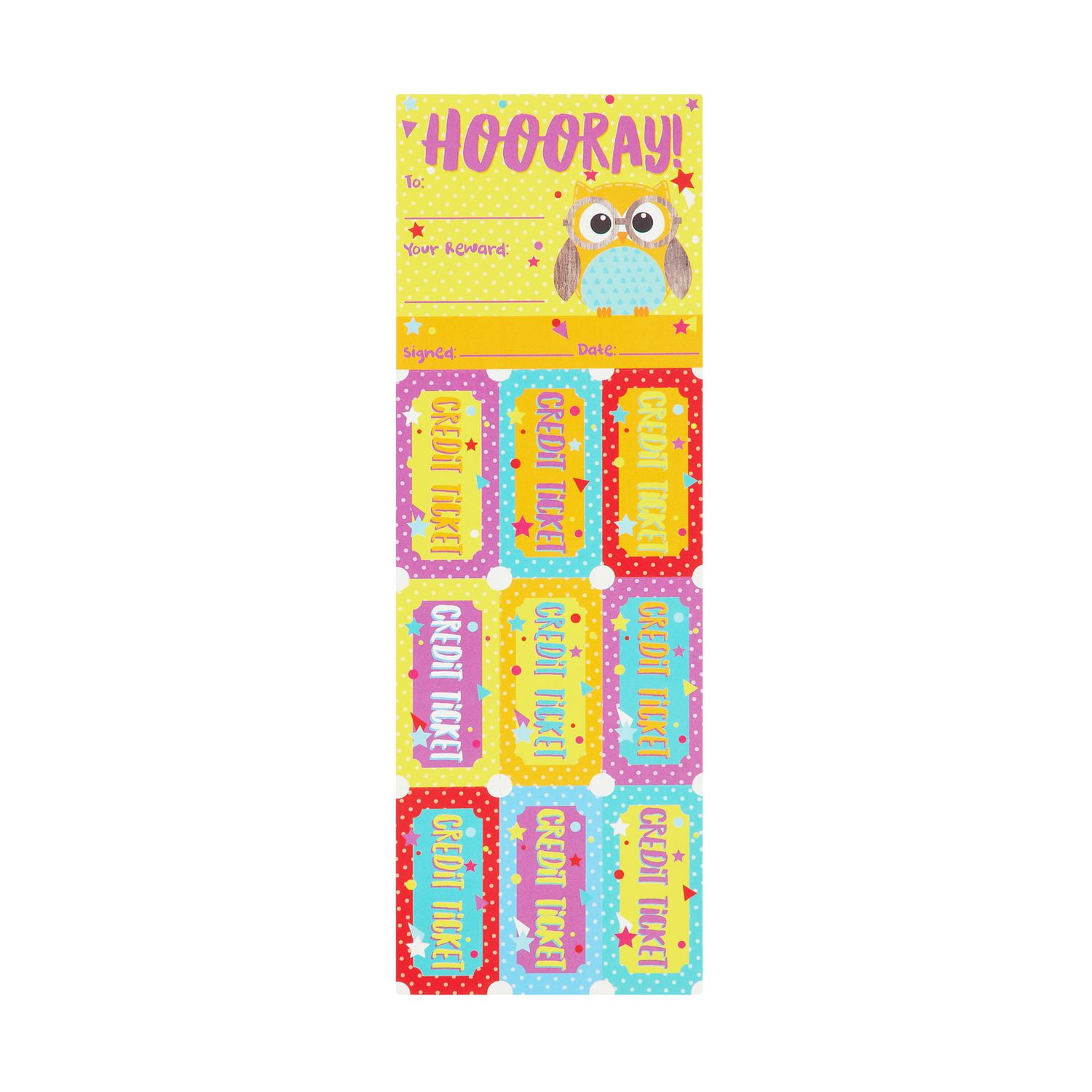 Pen & Gear Reward Tickets with Certificates, 25 Count