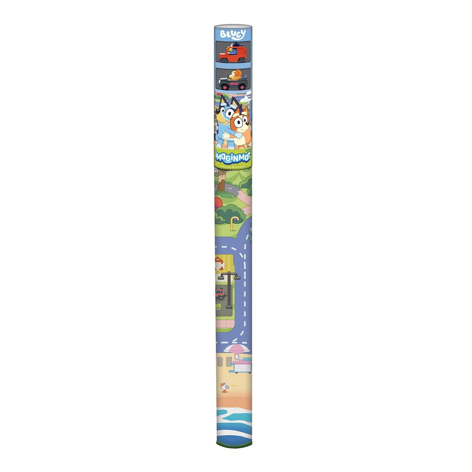 Megamat Jumbo Floor Playmat with 2 Character Vehicles (Bluey)