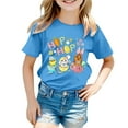 thumbnail image 2 of Easter Egg Bunny Graphic Tee for Kids Toddler Girls Boys Holiday Shirt Size:3-4 Years, 2 of 3