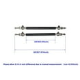 thumbnail image 2 of Car Splitter Rods Racing Adjustable Front Rear Bumper Lip Support Strut Brace Tie Pull Bar Kit 75/100/150/200mm, 2 of 7