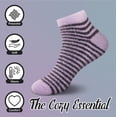 thumbnail image 3 of BambooMN Women's Feather Yarn Super Soft Ankle Socks - Assortment D - 3 Pairs, 3 of 4