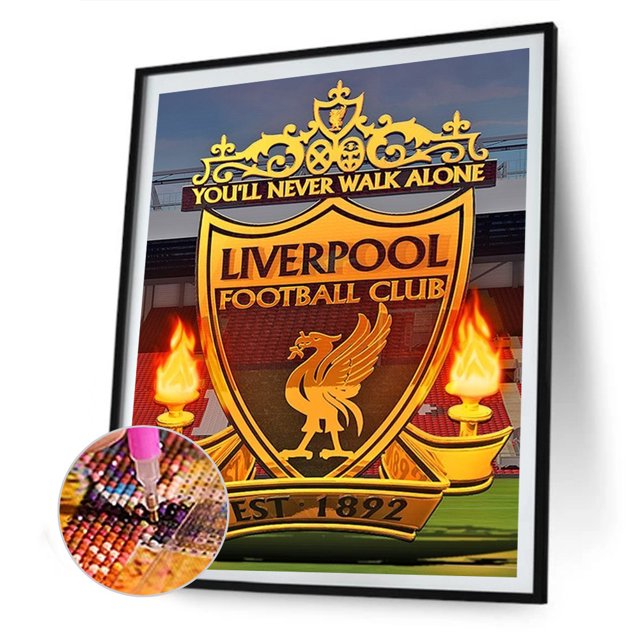 Cuadros Decorativos 5D DIY Diamond Painting Liverpool Team Club Full Round Drill Crafts Mosaic Sets JShteea Nuevos Originales