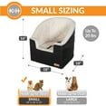 thumbnail image 5 of K&H Pet Products Bucket Booster Dog Car Seat Knockdown Black/Cream Small, 5 of 11