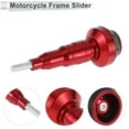 thumbnail image 5 of 10mm Motorcycle Slider Frame Aluminum Alloy Wheel Fairing Protection Crash Pad Protector Guard 56mm 138mm Bolt Red 1 Set, 5 of 7