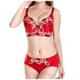 thumbnail image 1 of Ensemble de Soutiens-Gorge Rehausseur Ajustables Brodés pour Femmes Ensembles de Soutiens-Gorge pour Femmes Ensembles de Soutiens-Gorge pour Femmes Rouge Ensembles de Soutiens-Gorge pour Femmes Rouge Résille 36, 1 of 4
