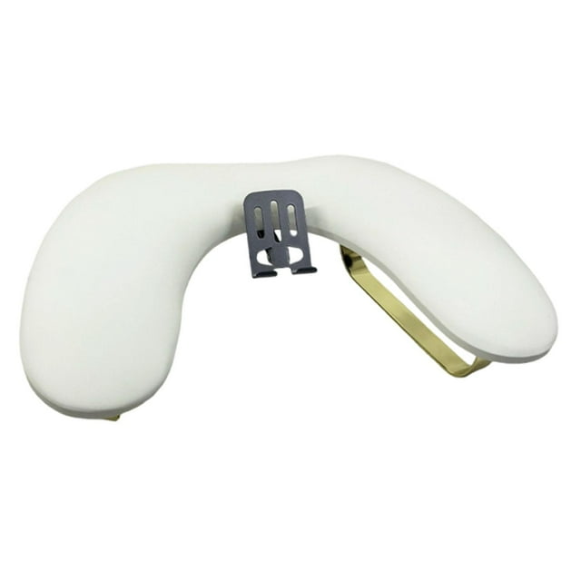 Reposabrazos para manicura y uñas, almohada para manos y uñas, accesorios resistentes, regalos esenciales cómodos con soporte para teléfono para Blanco