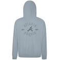 thumbnail image 3 of Men's Levelwear Gray Atlanta Braves Contact Nightfall Pullover Hoodie, 3 of 3