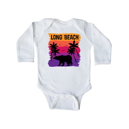 

Inktastic Long Beach California Travel Gift Gift Baby Girl Long Sleeve Bodysuit
