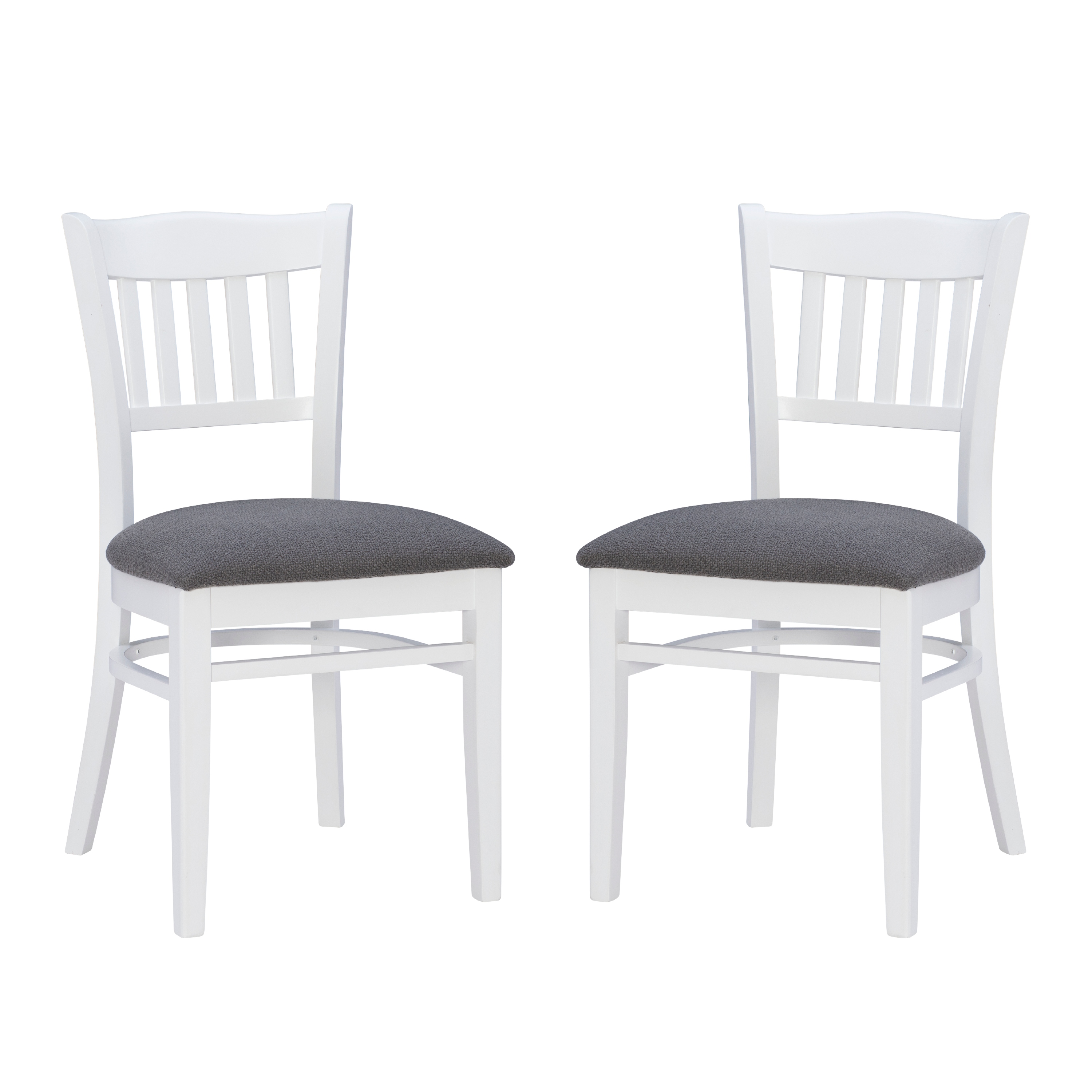 Linon Cabarrus Dining Chair, Set of 2, Charcoal