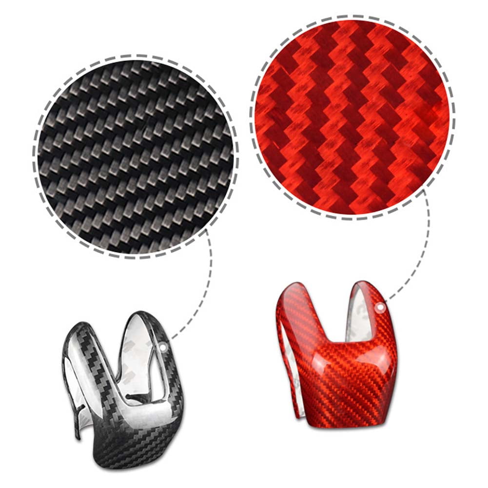 NS Carbon Fiber Gear Shift Knob Cover Trim for Volvo XC60 XC90 18-21, S60 V60 19-21, V90 S90 17-21