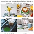 thumbnail image 5 of Ombre Green Waves Coasters Set of 6, Absorbent Coasters for Drinks, Abstract Art Gradient Modern Coaster for Desk Coffee Table Protection, Home Decor House Warming Gifts 4", 5 of 8