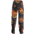 thumbnail image 5 of Halloween Womens Flannel Pajama Pants Women Plush Fuzzy Comfy Pajama Pants Women Warm Cozy Pj Bottoms Lounge Pants Fleece Pajama Pants Women, 5 of 6